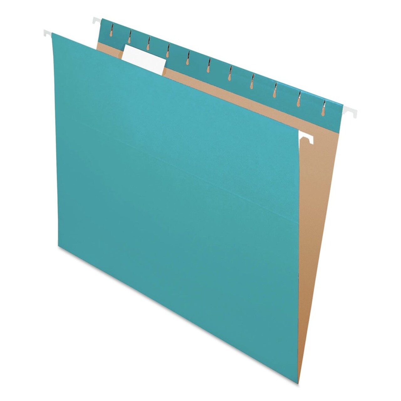 Pendaflex 1/5-Cut Tabs Letter Size Colored Hanging Folders - Teal (25/Box)